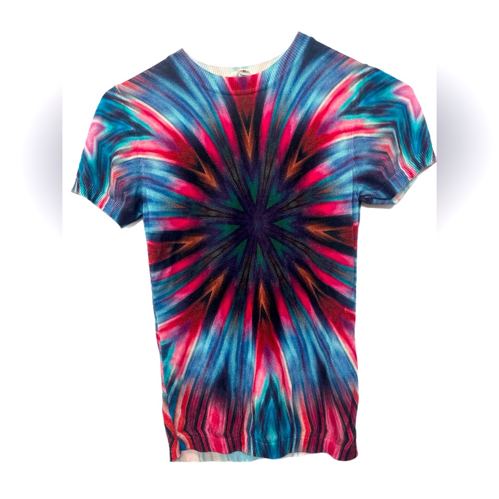 DESIGUAL womens Tie-dyed Viscose short sleeve shirt size M. Perfect for summer!